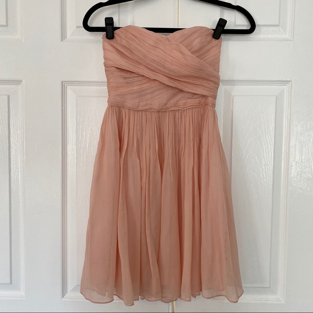 J. Crew Arabelle Silk Chiffon Dress Sz Petite 0